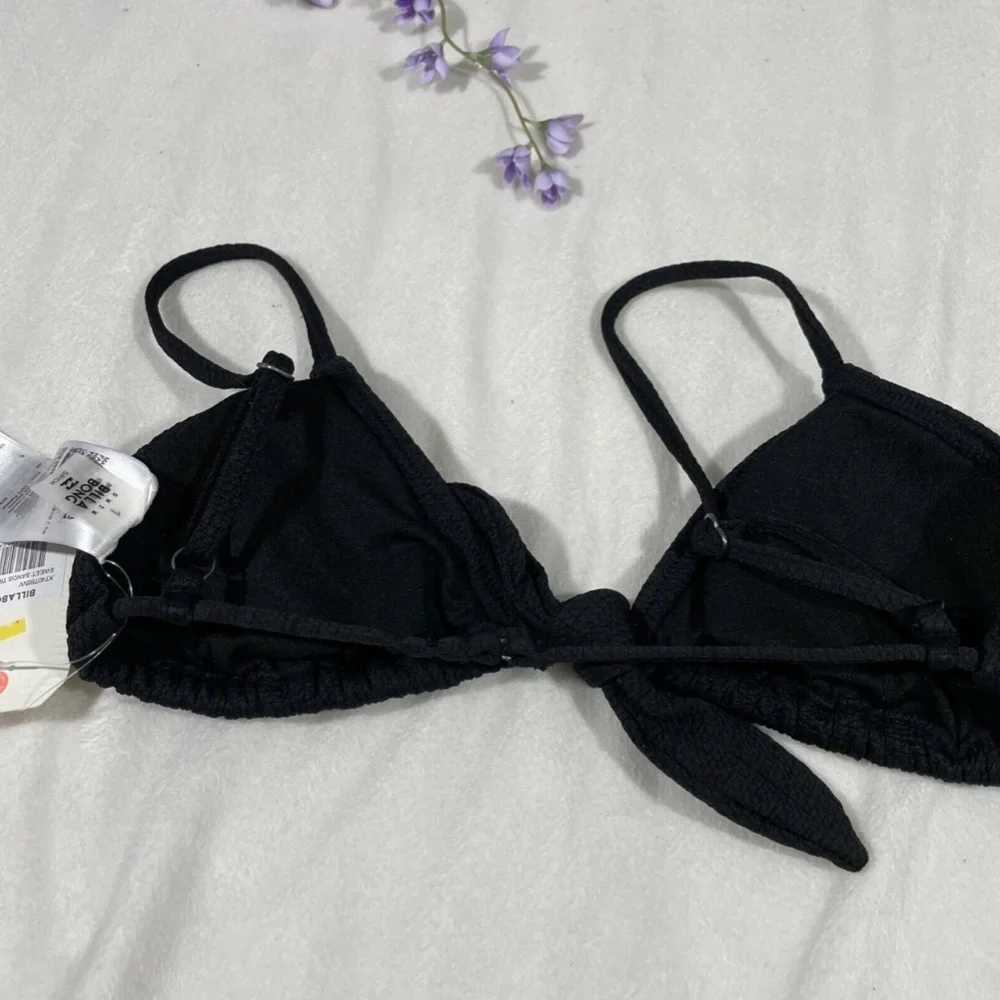NWT Billabong [ Small ]‎ Sweet Sands Triangle Bikini Top in Black